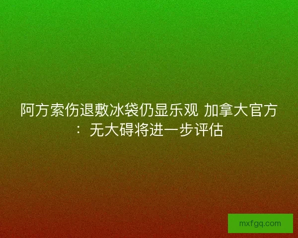 阿方索伤退敷冰袋仍显乐观 加拿大官方：无大碍将进一步评估